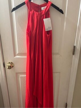 Badgley Mischka Vibrant Red Sleeveless Dress